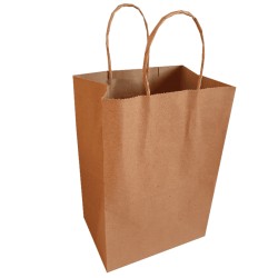 Bolsa Kraft con manilla 14x10x20
