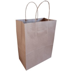 Bolsa kraft con manilla 22x10x32