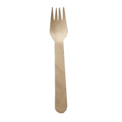 Tenedor de madera 100 unidades