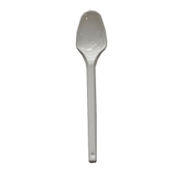 Cucharilla té blanca de plástico 100 unidades