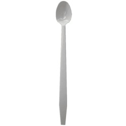 Cuchara larga blanca de plástico para helado 100 unidades