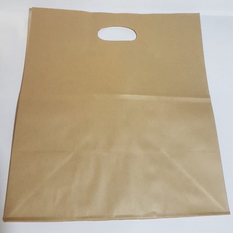 Bolsa kraft troquel mediana