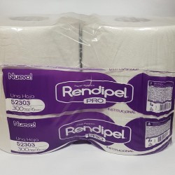 Papel Higíenico rendipel pro  300 mt x 6